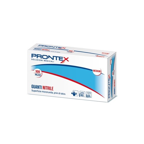 PRONTEX GUANTO IN NITRILE SENZA POLVERE GRANDE 8/9 100 PEZZI