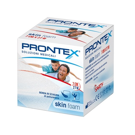 BENDA IN SCHIUMA PRONTEX SKIN FOAM M 27 X 7 CM BIANCO