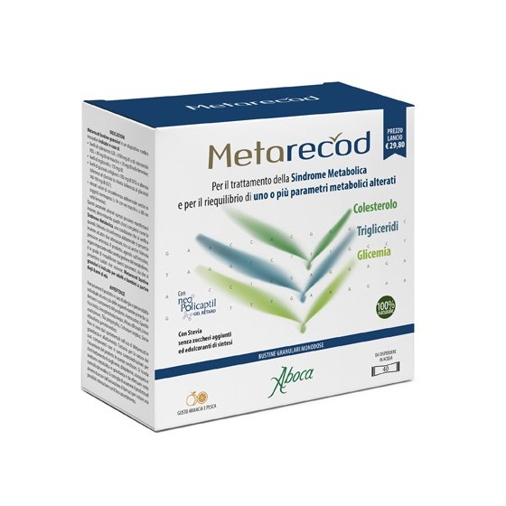 METARECOD 40 BUSTINE GRANULARI X 2,5G GUSTO ARANCIA E PESCA