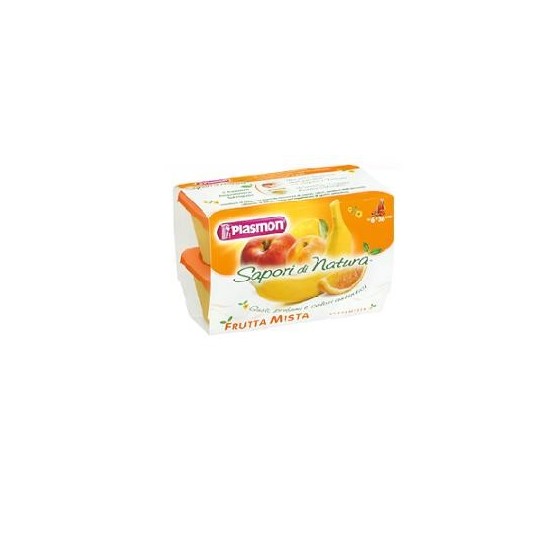 PLASMON SAPORI DI NATURA OMOGENEIZZATO FRUTTA MISTA 100 G X4 PEZZI