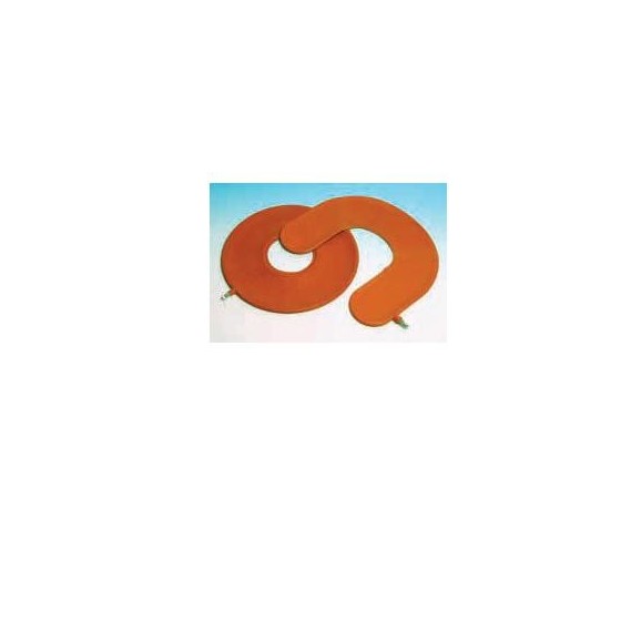 CUSCINO ANTIDECUBITO PNEUMATICO IN GOMMA ROSSA. LARGHEZZA DELLA CIAMBELLA 45CM