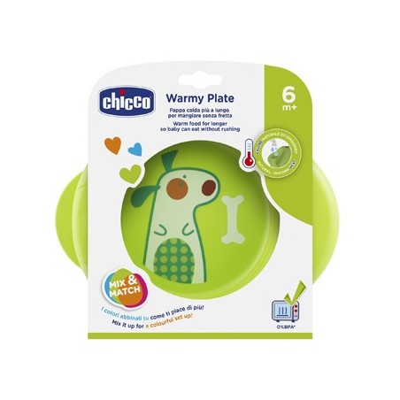 CHICCO PIATTO PAPPACALDA 6 MESI+ VERDE