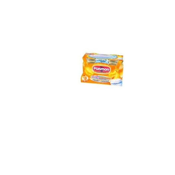 PLASMON OMOGENEIZZATO YOGURT BANANA 120 G X 2 PEZZI