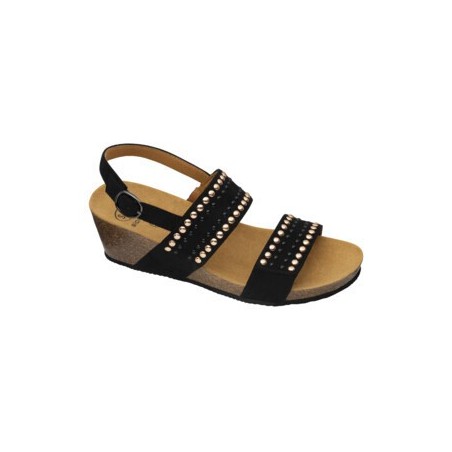 MICHELLE SANDAL MICROFIBRE+STUDS W NERO 39