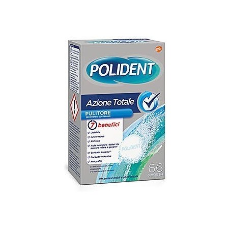 POLIDENT AZIONE TOTALE 66 COMPRESSE PULITORE PER PROTESI QUO TIDIANO