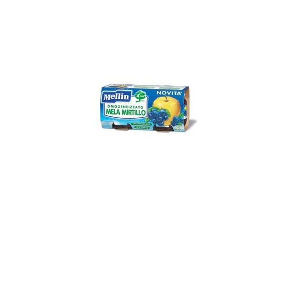 MELLIN OMOGENEIZZATO MELA MIRTILLO 100 G 2 PEZZI