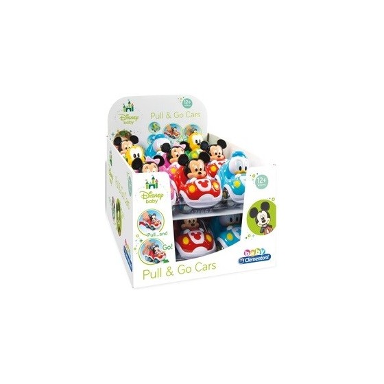 DISNEY BABY MACCHININE PULL BACK 18 PEZZI