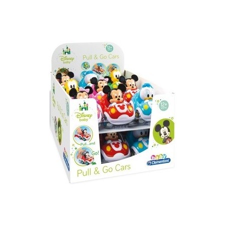 DISNEY BABY MACCHININE PULL BACK 18 PEZZI