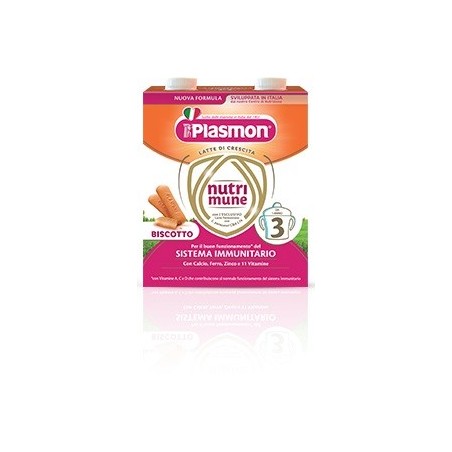 PLASMON NUTRIMUNE STAGE 3 BISCOTTO LIQUIDO 2 X 500 ML