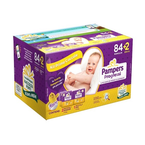 PAMPERS PROGRESSI TRIO POE 86 PEZZI