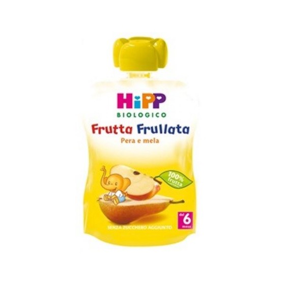 HIPP BIO FRUTTA FRULLATA PERA MELA 90 G