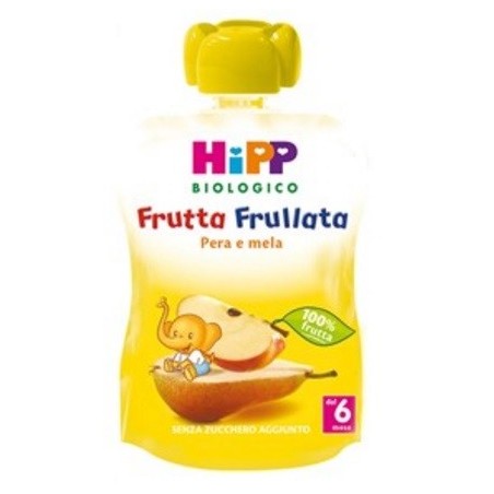 HIPP BIO FRUTTA FRULLATA PERA MELA 90 G