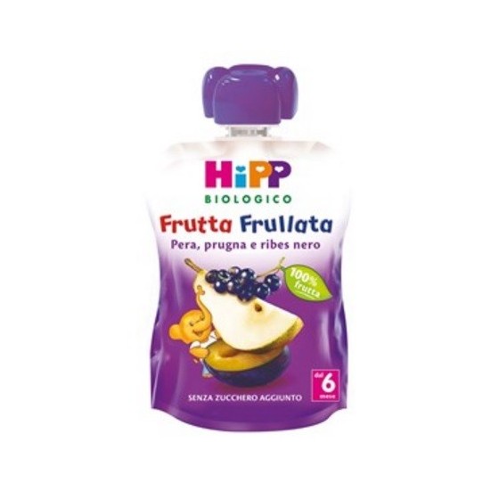 HIPP BIO FRUTTA FRULLATA PERA PRUGNA RIBES 90 G