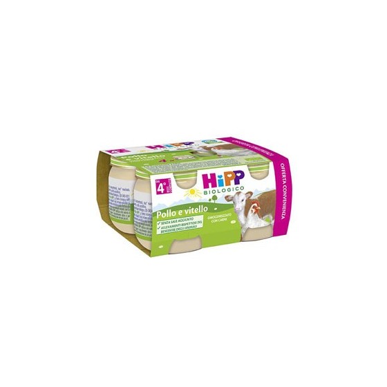 HIPP BIO HIPP BIO OMOGENEIZZATO POLLO VITELLO 4X80 G