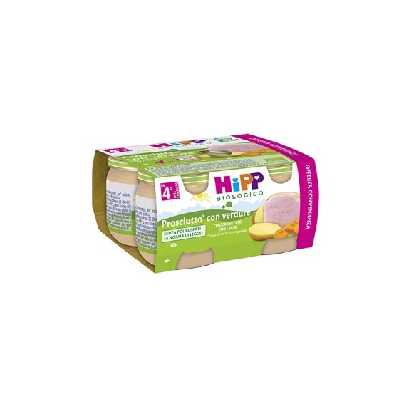 HIPP BIO HIPP BIO OMOGENEIZZATO PROSCIUTTO CON VERDURE 4X80G