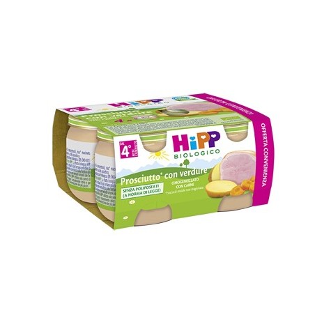 HIPP BIO HIPP BIO OMOGENEIZZATO PROSCIUTTO CON VERDURE 4X80G
