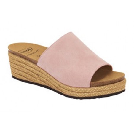 CALZATURA MALAGA SUEDE WOMAN PINK TECNOLOGIA BIOPRINT MATERIALE PELLE SCAMOSCIATA FODERA TOMAIA MICROFIBRA FODERA SOTTOPIEDE MI