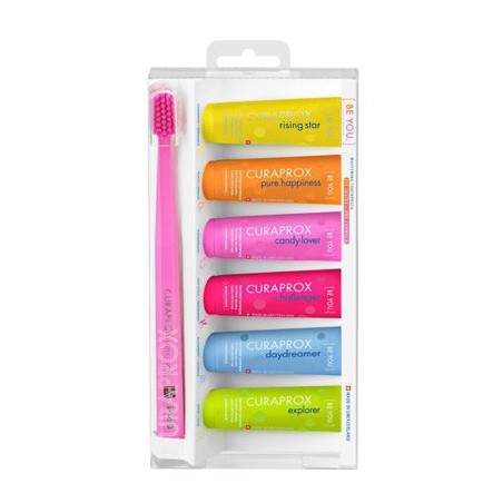 CURAPROX BE YOU MIXED SET 6 DENTIFRICI DA 10 ML + 1 SPAZZOLINO CS 5460