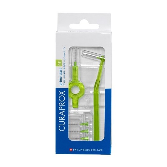 CURAPROX CPS 011 SCOVOLINO PRIME START 011 LIME GREEN 5 PEZZI