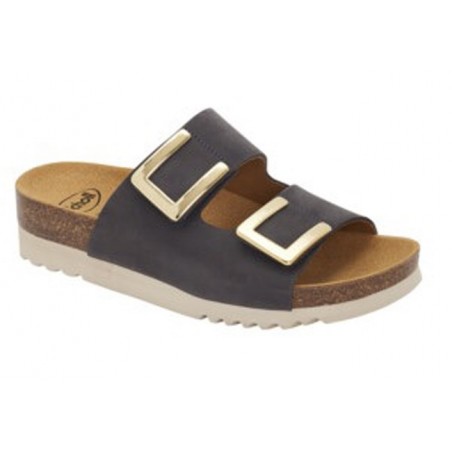 CALZATURA MONTEREY 2 STRAPS NUBUCK WOMAN ANTHRACITE TECNOLOGIA BIOPRINT MATERIALE NUBUCK FODERA TOMAIA MICROFIBRA FODERASOTTOPI