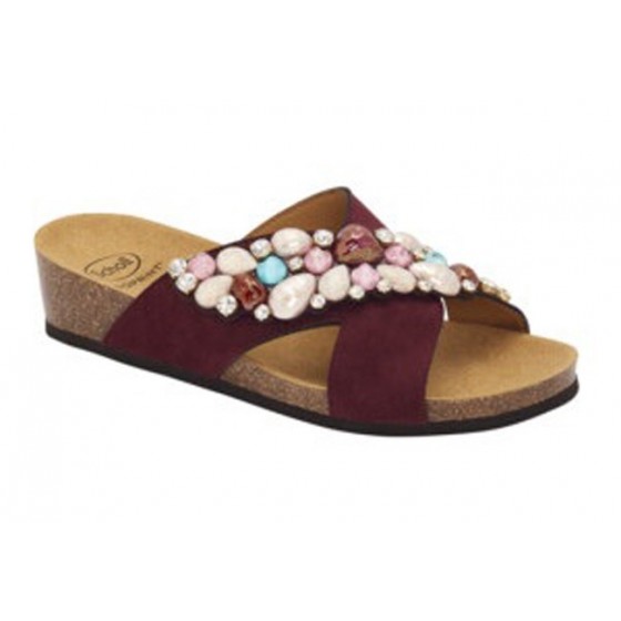 CALZATURA PALAU CROSS MICROFIBRE+ACCESSORIES WOMAN BORDEAUX/MULTI TECNOLOGIA BIOPRINT MATERIALE MICROFIBRA + ORNAMENTO FODERA T