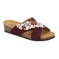 CALZATURA PALAU CROSS MICROFIBRE+ACCESSORIES WOMAN BORDEAUX/MULTI TECNOLOGIA BIOPRINT MATERIALE MICROFIBRA + ORNAMENTO FODERA T