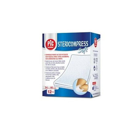 GARZA COMPRESSA IN TESSUTO NON TESSUTO 10X10CM 25 PEZZI X 4 BUSTE