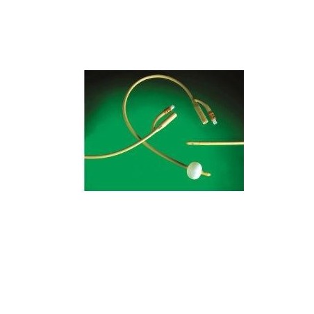 CATETERE URETRALE FOLEY IN LATTICE SILICONATO CH18 PER CATET ERIZZAZIONE VESCICALE PRODOTTO IN LATTICE MEDICALE E TRATTAT O IN S