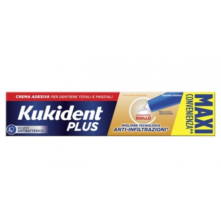 KUKIDENT PLUS SIGILLO ANTI INFILTRAZIONI CREMA ADESIVA DENTIERE 57 G