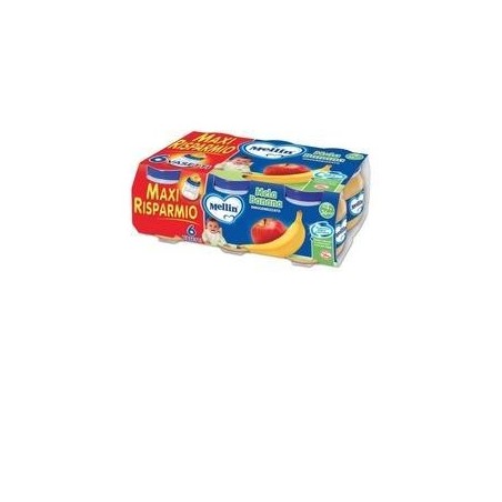 MELLIN OMOGENEIZZATO MELA BANANA 100 G 6 PEZZI