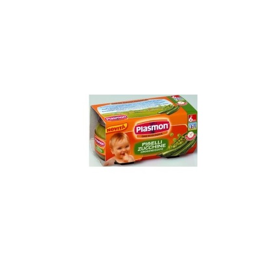 PLASMON OMOGENEIZZATO PISELLI ZUCCHINE 80 G X 2 PEZZI