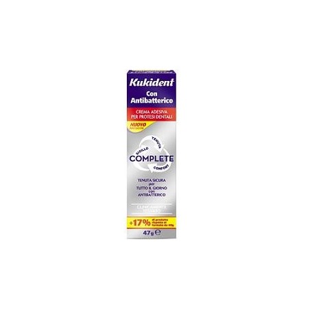 KUKIDENT COMPLETE CREMA ADESIVA PER PROTESI DENTARIE CON ANTIBATTERICO 47 G