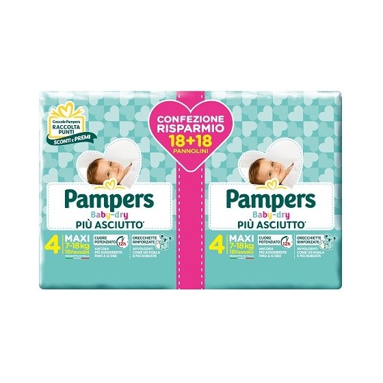 PAMPERS BABY DRY PANNOLINI...