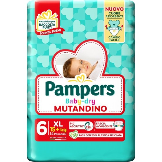 PAMPERS BABY DRY PANNOLINO...