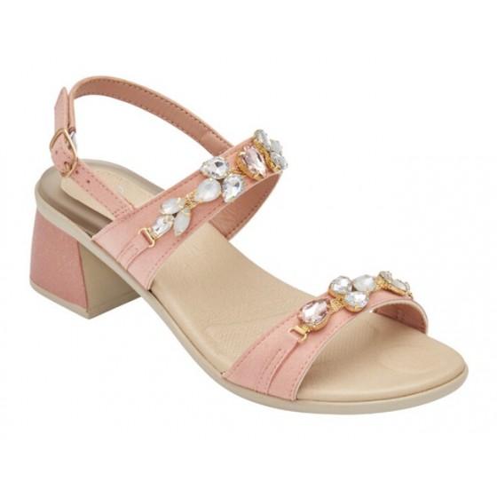 RAMBLA SLIM STRAP MICROFIBRE+STONES WOMAN ROSE 36 MATERIALEMICROFIBRA+PIETRE FODERA TOMAIA SIMILPELLE SOTTOPIEDE MICROFIBRA SUO