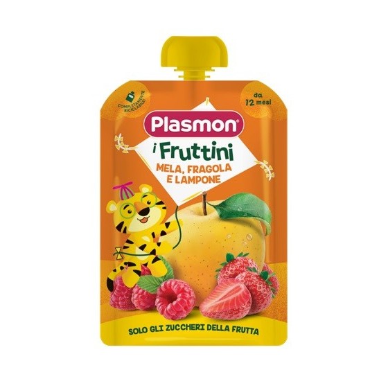 PLASMON I FRUTTINI MELA FRAGOLA E LAMPONE 130 G