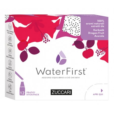 WATER FIRST KARKADE'-DRAGON FRUIT-ACEROLA 12 STICK PACK