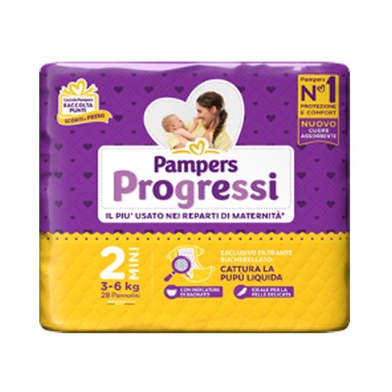 PAMPERS PROGRESSI MINI 28 PEZZI