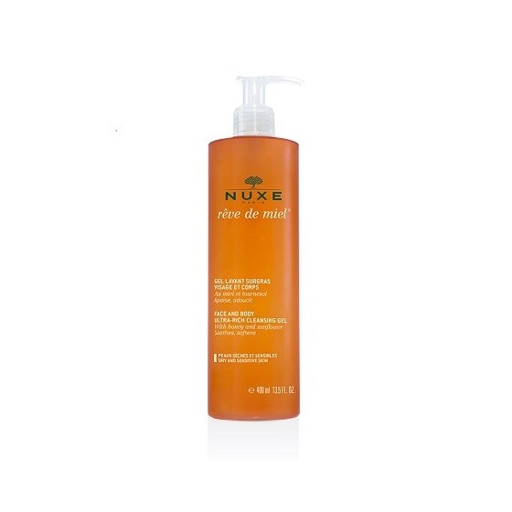 NUXE REVE DE MIEL GEL DETERGENTE VISO E CORPO 400 ML