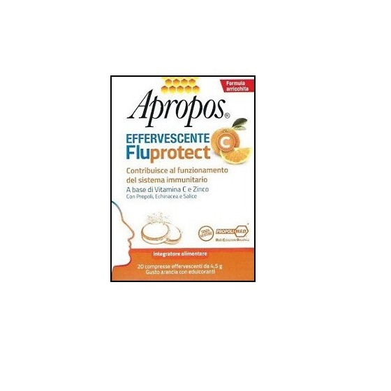 APROPOS FLUPROTECT EFFERVESCENTE C 20 COMPRESSE