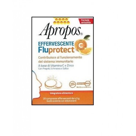APROPOS FLUPROTECT EFFERVESCENTE C 20 COMPRESSE