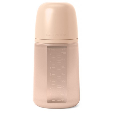 SUAVINEX COLOR ESSENCE BIBERON DA 240ML SILICONE SX PRO FLUSSO MEDIO NUDE