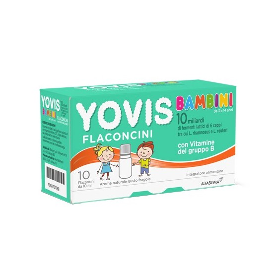 YOVIS BAMBINI FRAGOLA 10 FLACONCINI DA 10 ML