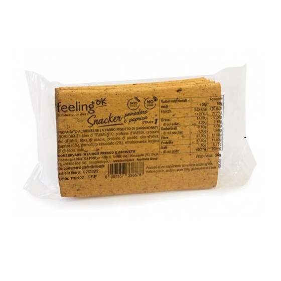 FEELING OK SNACKER POMODORO E PAPRICA START 50 G