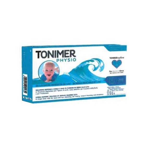 TONIMER PHYSIO MONODOSE SOLUZIONE ISOTONICA MULTIFUNZIONE ABASE DI CLORURO DI SODIO 0,9% 20 FLACONCINI 5 ML PROMO