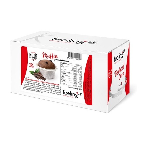 FEELING OK MUFFIN GOCCE CIOCCOLATO 50 G