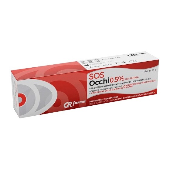 GEL OFTALMICO LUBRIFICANTE DEXPANTENOLO 5% SOS OCCHI 0,5% 10G