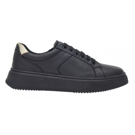 BROOKLYN LACES LEATHER SCARPA WOMAN BLACK 41