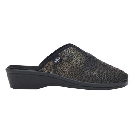 ELSA REPTILE PRINTED ELASTICATED CIABATTA WOMAN PEWTER 38