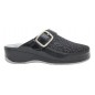 GEMINI BUCKLE PATENTED SYNTHETIC+ELASTICATED CIABATTA WOMANBLACK 39